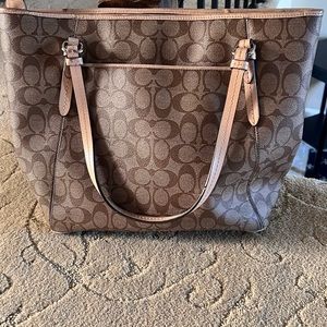 Coach City Tote In Signature Canvas w/ matching WALLET
